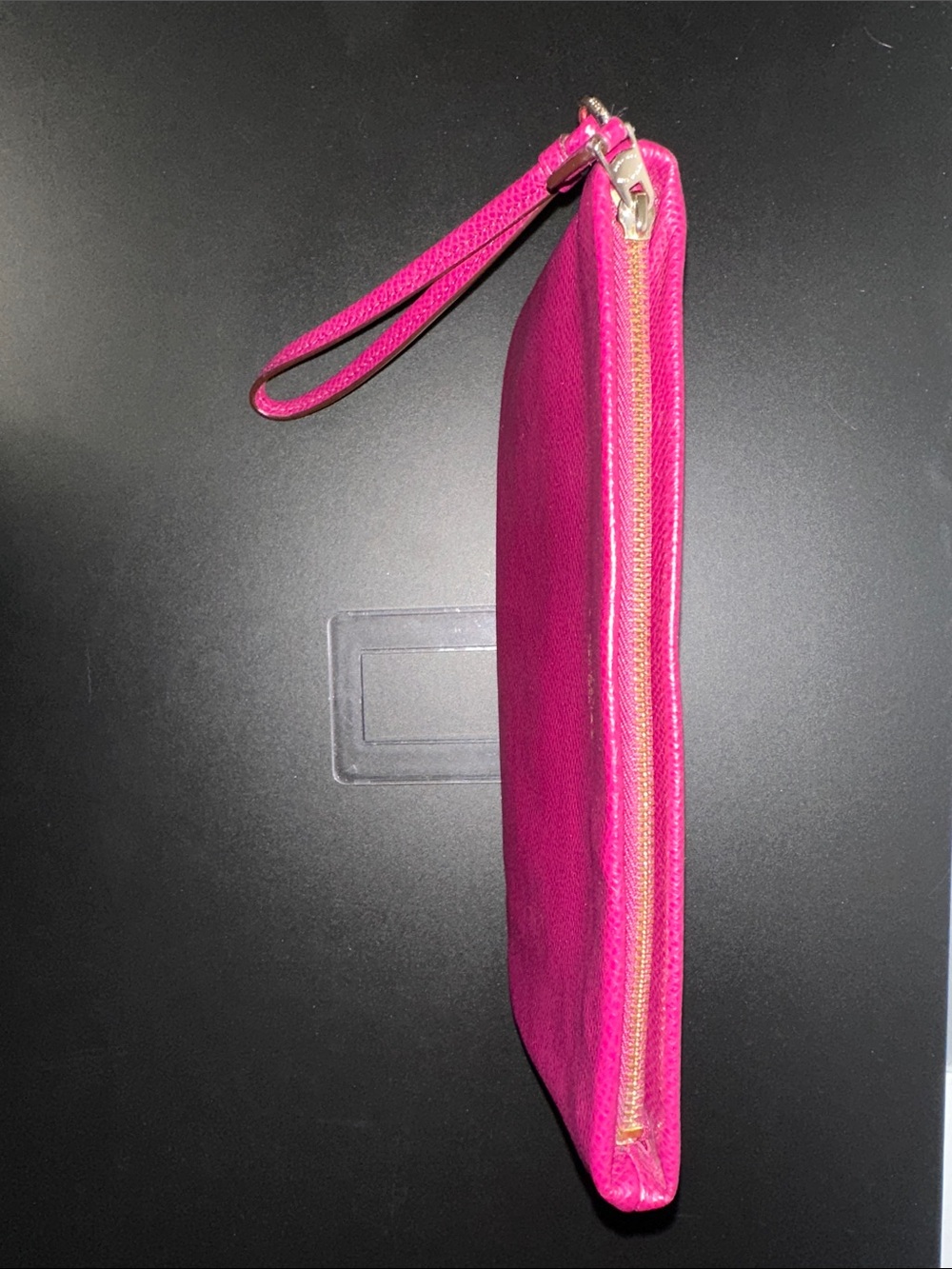 Coach Fuchsia Pebbled Leather Large Wristlet NWOT - Picture 5 of 13